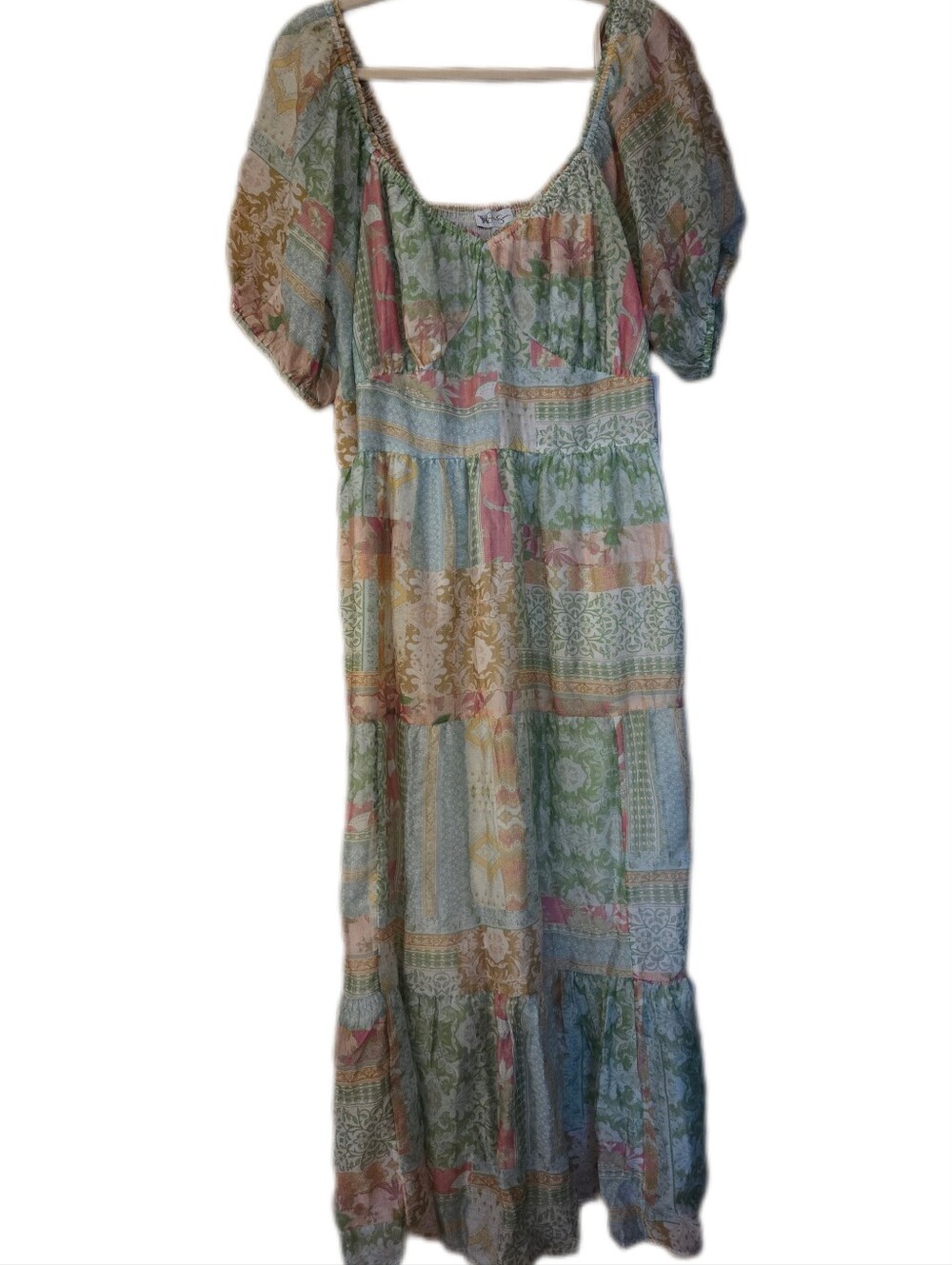 Jessica Simpson Floral Boho Fairy  Cottagecore Maxi Dress Plus Size 2X NWT